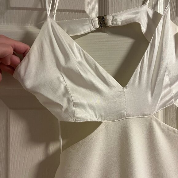 Abercrombie and fitch midi white cut out dress - Picture 1 of 8